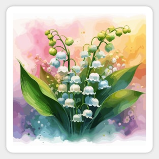 Lily of The Valley Flower Sticker